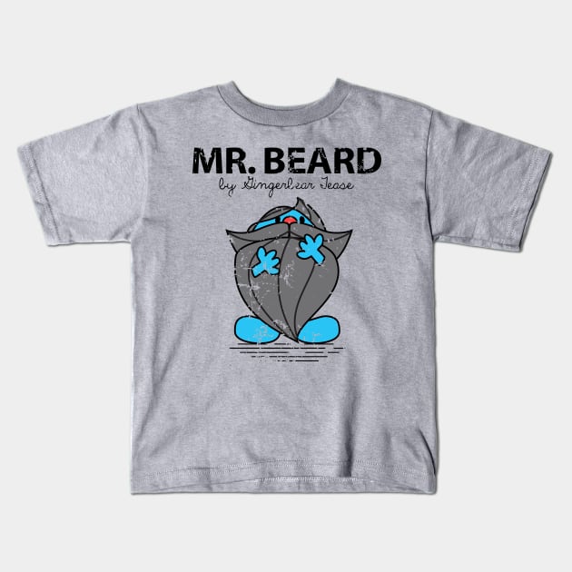 Mr. Grey Beard Kids T-Shirt by GingerbearTease